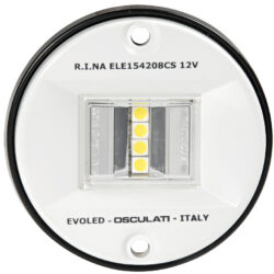 Luce di Via poppa 135° Evoledin ABS bianco (Blister)
